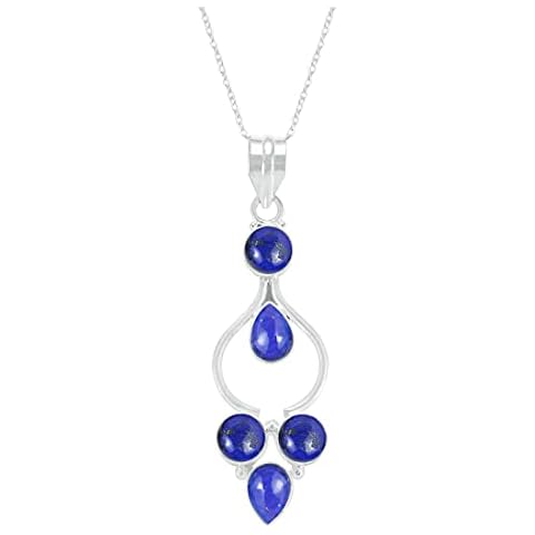 Sterling Silver Lapis Gemstone Pendant Cover