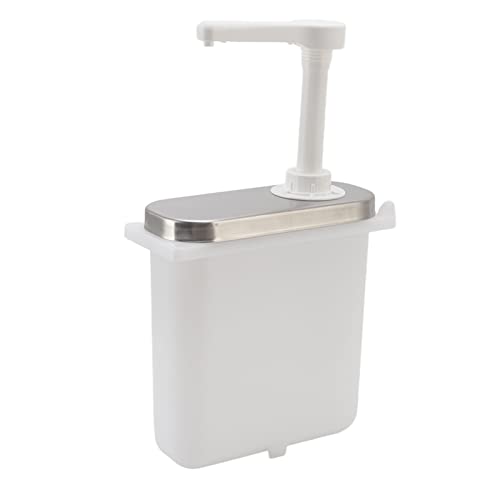 Saucenspender, Kunststoff und Edelstahl, Gewürz-Sirup-Küchen-Pumpstation für Zuhause, 1 L, Doppelter Salat, Marmelade, Gewürzpresse (1L Doppelpumpe)
