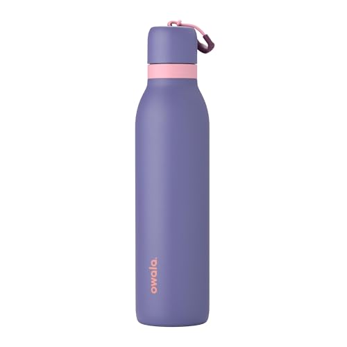 Image of Owala FreeSip Twist Insulated Stainless Steel Water Bottle with Straw for Sports and Travel, BPA-Free, 24-oz, Blue Jay