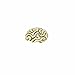 Brain Gold Lapel Pin