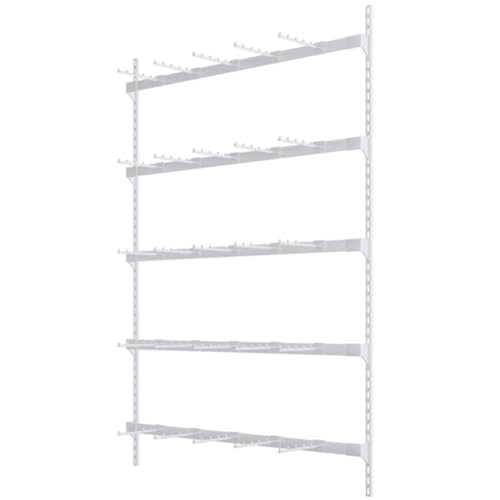 Unterwäsche-Präsentationsständer, 5-lagig, freistehend, mobil – weißes Metall-Präsentationsregal für den Einzelhandel, Lochwand-Werkzeugorganizer, Kleidung, Dessous, BHS, Shorts, m