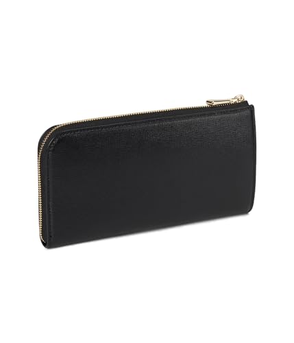Image of kate spade new york Devin Saffiano Leather Zip Around Continental Wallet, Black