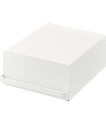 山崎実業(Yamazaki) 【 完成品 】 引き出し付き キッチン 家電下ラック ホワイト 約W22.2×D27.5×H11.5cm(取っ手含む) タワー tower スライド棚 小物収納 紅茶パック収納 2018 - 山崎実業(Yamazaki) - 商品画像