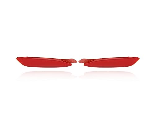 Bumper Reflector - Compatible/Replacement for '18-21 Mazda Mazda6, 19-23 Mazda3 Hatchback, 22-23 CX-5, Rear - Pair, Left Driver + Right Passenger Set - GRF5515L0A, GRF5515M0A
