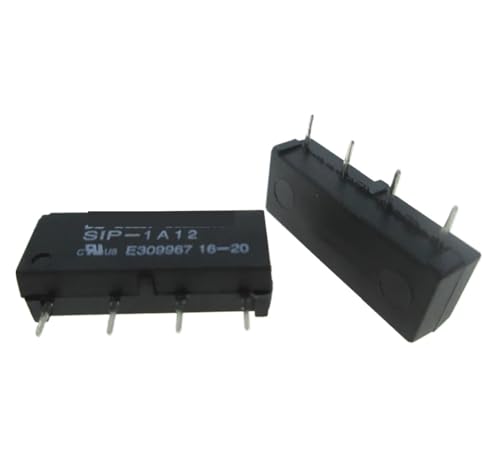 Relé de láminas SIP-1A12 de 12V CC con 4 pines para circuitos electrónicos 2