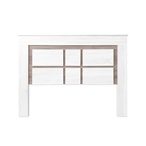 Duérmete Online - Cabecero Nórdico Omabella de 160 x 120 cm | Práctico y Elegante | Fácil de Montar, Colores Andersen y Pino Gris (para Cama de 135-140 o 160)