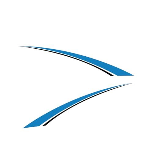 Stickers de voiture en vinyle premium bleu brillant pour finitions de carrosserie tuning
