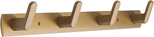YUET 4 Door Hook Coat Bathroom Towel Hooks Wall Mounted Screw in Fixed Door or Robe Hook- Heavy Duty for Wall Hanger