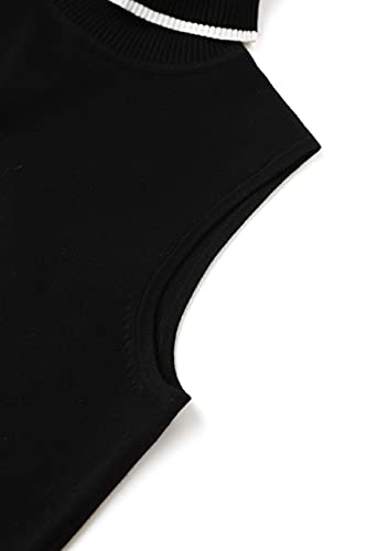 Image of Spicy Sandia Women Stretchable Turtleneck Knit Sleeveless Slim Fit Sweater