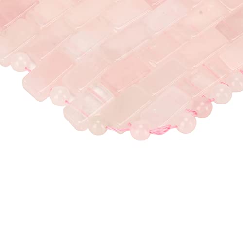 VINGVO Massageador de quartzo rosa, compressa translúcida, alívio do estresse, quartzo rosa, massage
