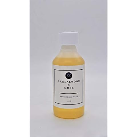 Sandalwood & Musk Fragrance High Concentration Scent, Reed Diffuser/Oil Diffuser Refill 100ML - Home Reed/Oil Diffuser Refill. Perfume Scent Cover