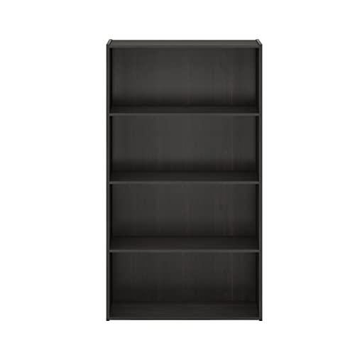 Furinno Pasir 4-Tier Bookcase / Bookshelf / Storage Shelves, Espresso #TOP5