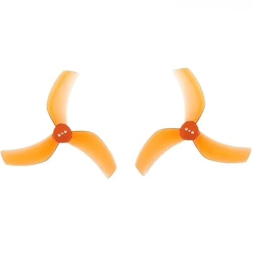 Hélices de 3 palas de 1,5mm naranja con balanceo dinámico de precisión