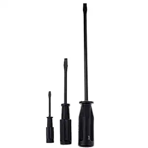 Jasol Flat Head Screwdriver for Industrial Sewing Machine Black Screwdriver Hardware Accessories, Set of 2, Black