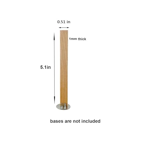 50 pzas Mechas de Madera 5.1 x 0.5 Pulgadas para Velas miniatura 5
