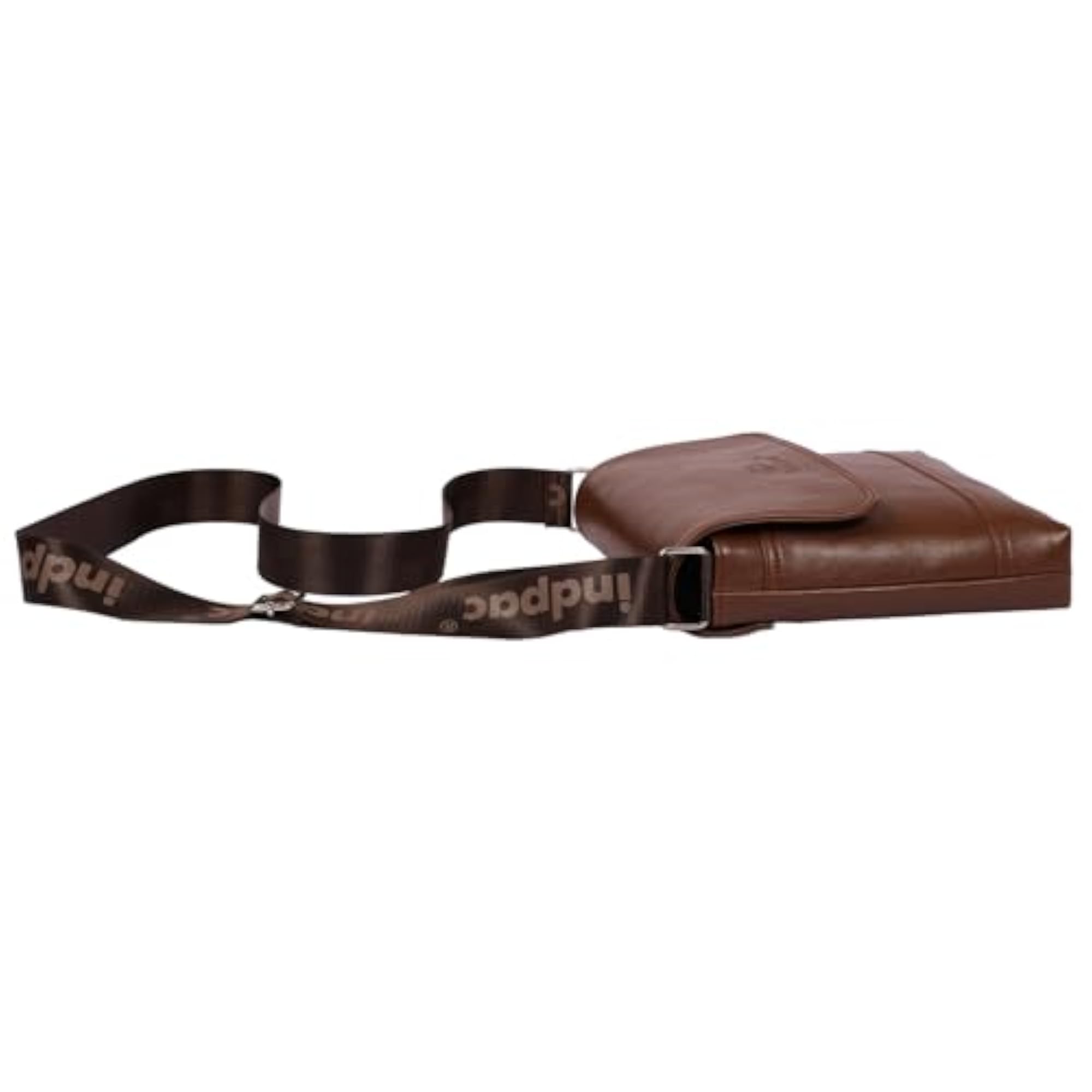 Brown Men's Sling Bag in PU Material