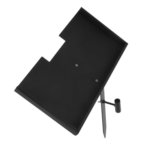 Support de marqueur funéraire imperméable en fer forgé durable pour plaque commémorative