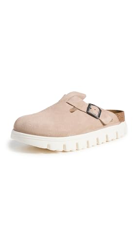 Birkenstock Women's Boston Chunky Mules, Warm Sand, Tan,...
