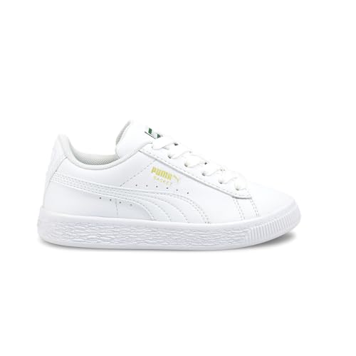 PUMA Toddler Boys Basket Classic Xxi Lace Up Sneakers Shoes Casual - White - Size 11 M