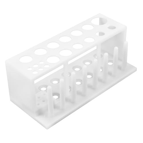 MUSISALY Scientific Tube Rack 19 Hole Test Tube Holder Drying Stand Laboratory Equipment Plastic Construction Easy to Use