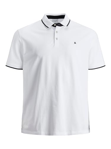 Polo Jack&Jones Hombre L Blanco 12136516 JJEBASIC Polo SS Noos White/Slim FIT