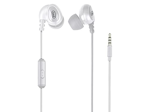 Trevi HMP 696 M Ergonomic Mini Stereo Headphones with Built-in Microphone, Durable Tangle-Free Cable