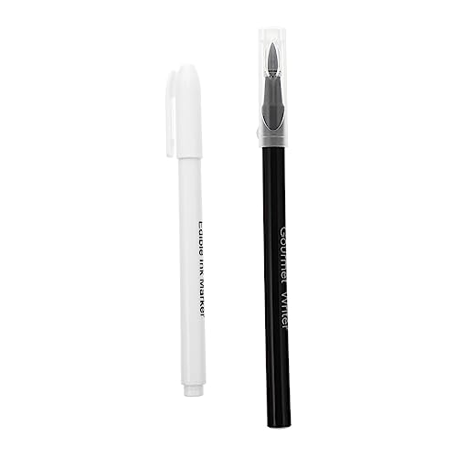 Sosoport 2Piezas Bolígrafo Comestible de Tinta de Marcadores para Decoración de Pasteles y Galletas para Cocinas Bodas y Colores