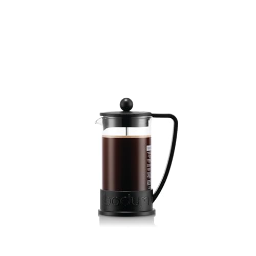 Bodum 10948-01BUS Brazil French Press 0.35-Liter 3-Cup Coffee Maker, 12-Ounce, Black