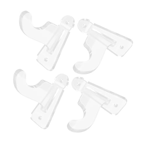 Mikikit 2 Pair Baseball Glove Wall Mount Baseball Bat Softball Bat Racks Ball Display Holder Bat Wall Hangers Bat Display Wall Mount Bat Storage Display Shelf Rack Acrylic Transparent