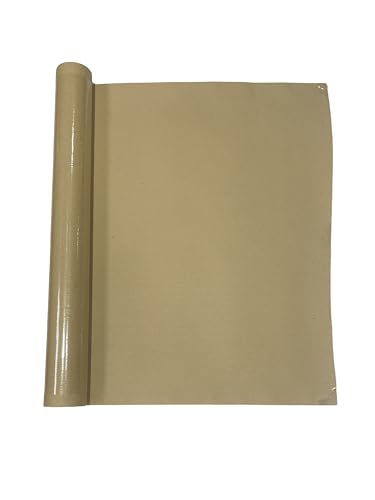 Image of Cubic Laminated Brown Kraft Paper Roll - 90 GSM | Pack of 2 | 24 Feet Long | Waterproof & Durable Wrapping Paper for Packaging, Crafts & Decorations