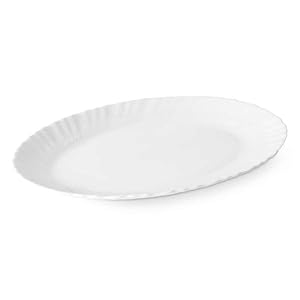 Kitchen Dish White Glass 30.5 x 2.5 x 23.5 cm (24 Units)
