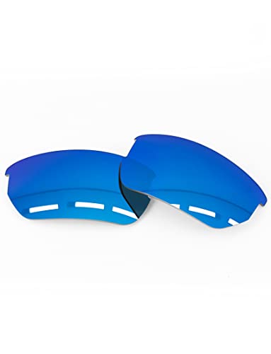 Image of 1.6MM Polarized Replacement Lenses Compatible with Wiley X Valor Sunglasses - Sapphire Blue - Polycarbonate Polarized
