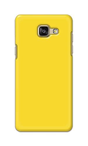 Image of Printed Hard Back Cover Case for Samsung Galaxy A5 2016 Back Cover (Plain Yellow) -1803