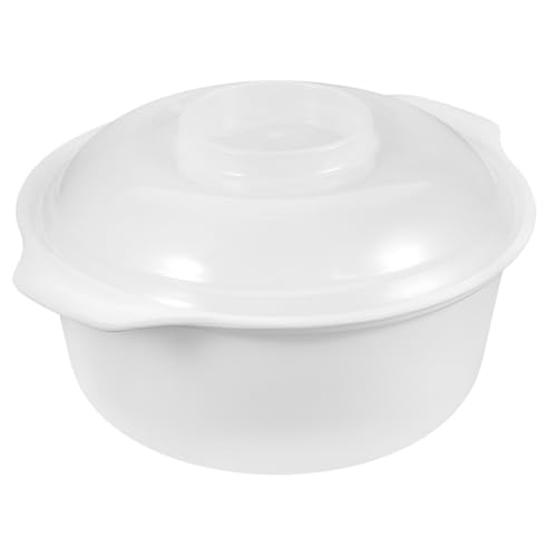 iplusmile 電子レンジ対応プラスチックスチーマー 大容量 耐熱ご飯調理器具 通気孔付き蒸し器 ご家用野菜と麺類調理向け