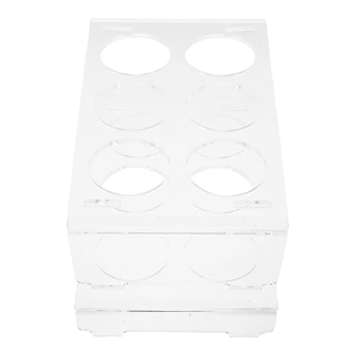 Organizador de huevos apilable de 2 niveles resistente para neveras