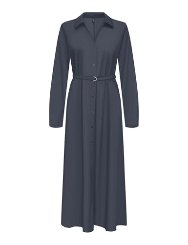 Robe longue Renne ONLY vêtement femme bleu ombre taille S manches longues