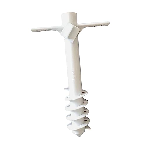 NOLITOY 1pezzi Ancoraggio Ombrellone Spiaggia Cinque Perni Vite Sabbia Leggera e Resistente per Sole Patio Giardino Base Fissa Antivento Facile da Installare