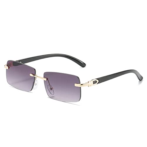 Lunettes de soleil pour homme et femme tendance géométrique à lentilles dégradées protectrices