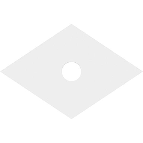 Image of Ekena Millwork CMP22X14DD-03000 Diamond Architectural Grade PVC Contemporary Urethane Ceiling Medallions 22 inchW x 14 5 /8 inchH x 3 inchID x 7 3 /4 inchC x 1 inchP