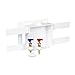 Oatey 38533 Quadtro 1/4-Turn F1807 PEX Washing Machine Outlet Box, 1/4", Brass