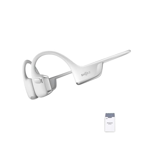 SHOKZ Casque à Conduction Osseuse OpenRun Pro 2, Écouteurs Sans Fil Bluetooth 5.3, Microphones Réducteurs de Bruit, Étanchéité IP55, 12h d'Autonomie, Charge Rapide USB-C, Argent