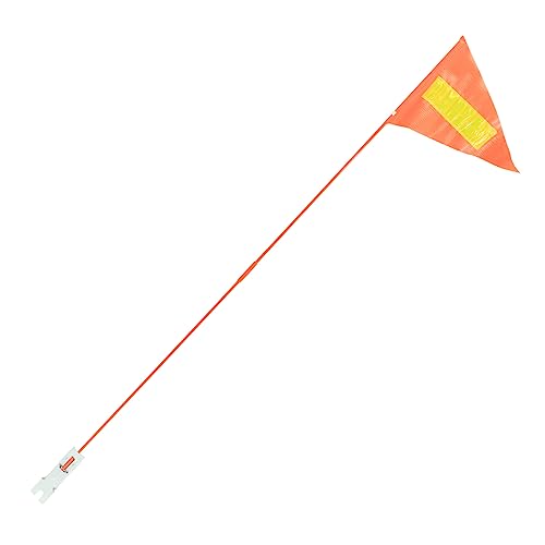 DECOMELODY 1set High-visibility Bike Safety Flag with Pole Reflective Flag for Enhanced Safety for Boys and Girls and Mountain Biking Easy to Install and Lightweight