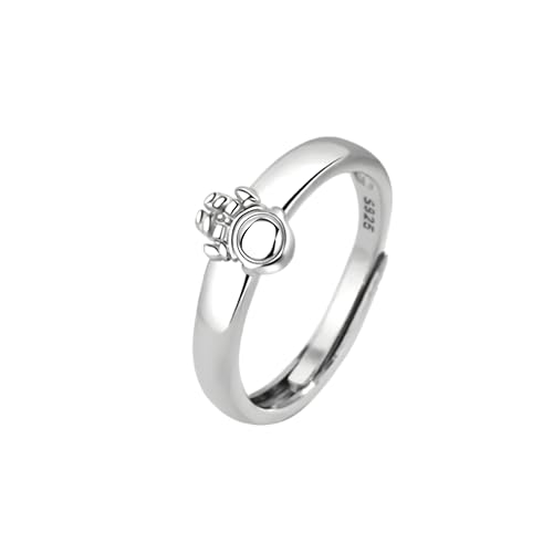 Bague de couple de luxe planète astronaute et pierre de lune étincelante