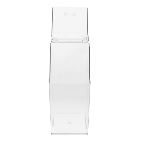 PRETYZOOM Mask and Glove Dispenser Box with Lid Desktop Storage Container Wall-mountable Mask Holder Glove Dispenser for Laboratory and Industrial Use