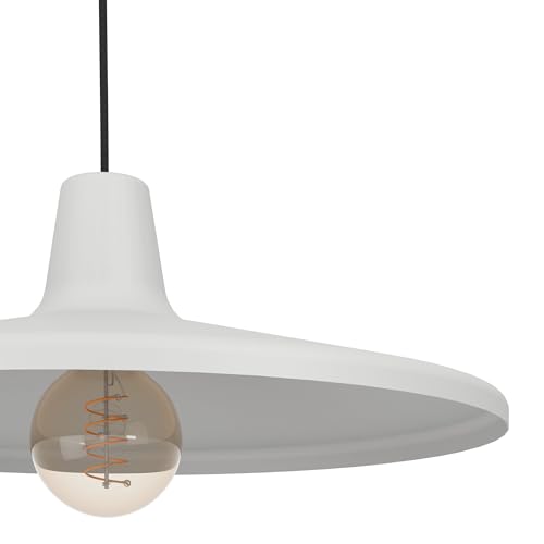Lámpara colgante Eglo Miniere de metal gris y madera de Ø 42 cm E27 5