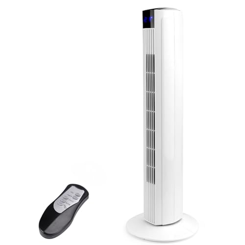 Reviews de Ventiladores de torre los más solicitados. 41 One Tower Fan,32' Ventilador de Torre Silencioso de 3 Velocidades12H Tiempo y Oscilación de 90°, Ventilador Torre con Control Remoto para Hogar y Oficina