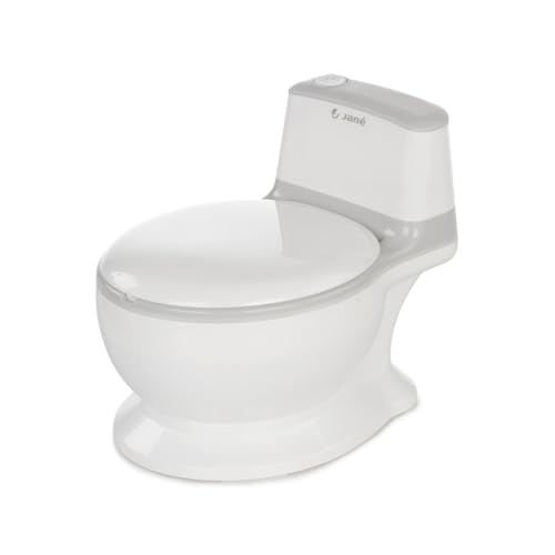 Jané First Potty Pot d’Apprentissage avec Son de Chasse d’Eau, Antidérapant, Bac Amovible Anti-Éclaboussures, Facile à Nettoyer