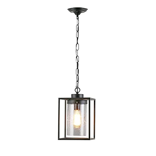 Suspension nordique fer retro pour eclairer un balcon sombre