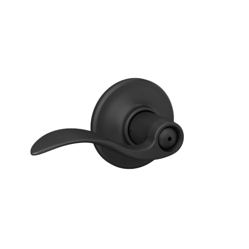 Image of SCHLAGE Accent Bed /Bath Privacy Door Handle with Lock, Matte Black