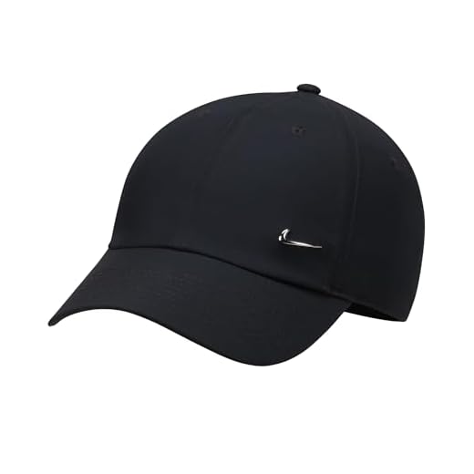 Nike Unisex Erwachsener Dri-Fit Club, Hut Mit Visier, Black/Metallic Silver, L-XL